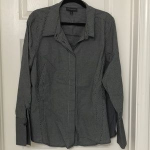 Long Sleeve Button-Front Shirt
